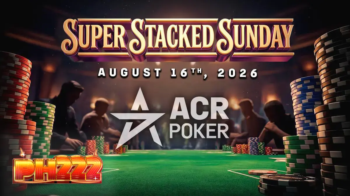 Isang digital na representasyon ng mga baraha at chips sa isang poker tournament.